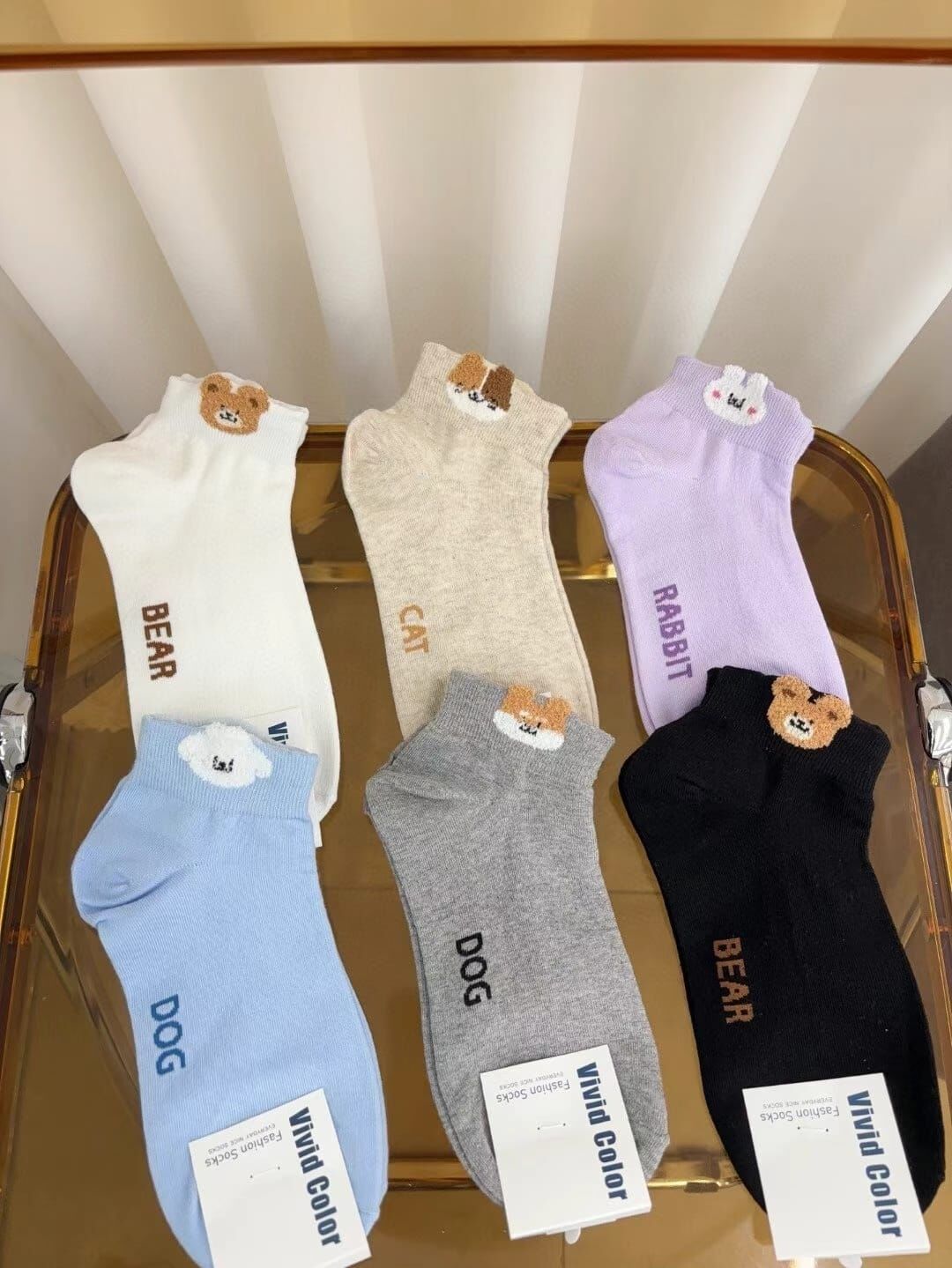 CT4455 動物邊短版踝襪 (任選5對$75 / 任選10對$138)