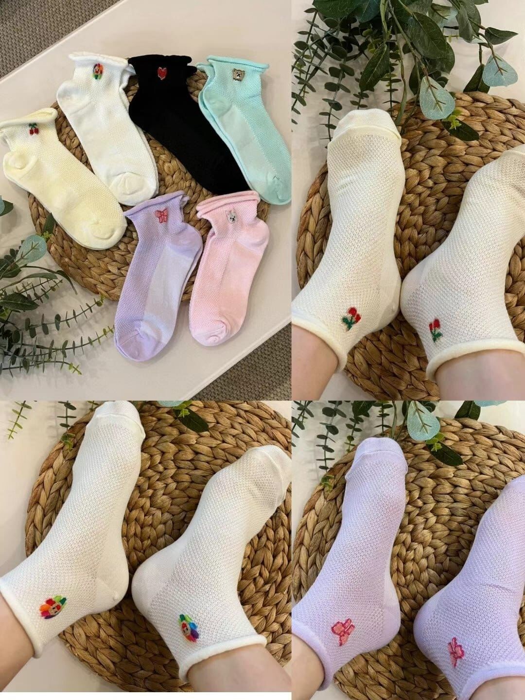 CT4456 Y2K小圖案短版踝襪 (任選5對$75 / 任選10對$138)