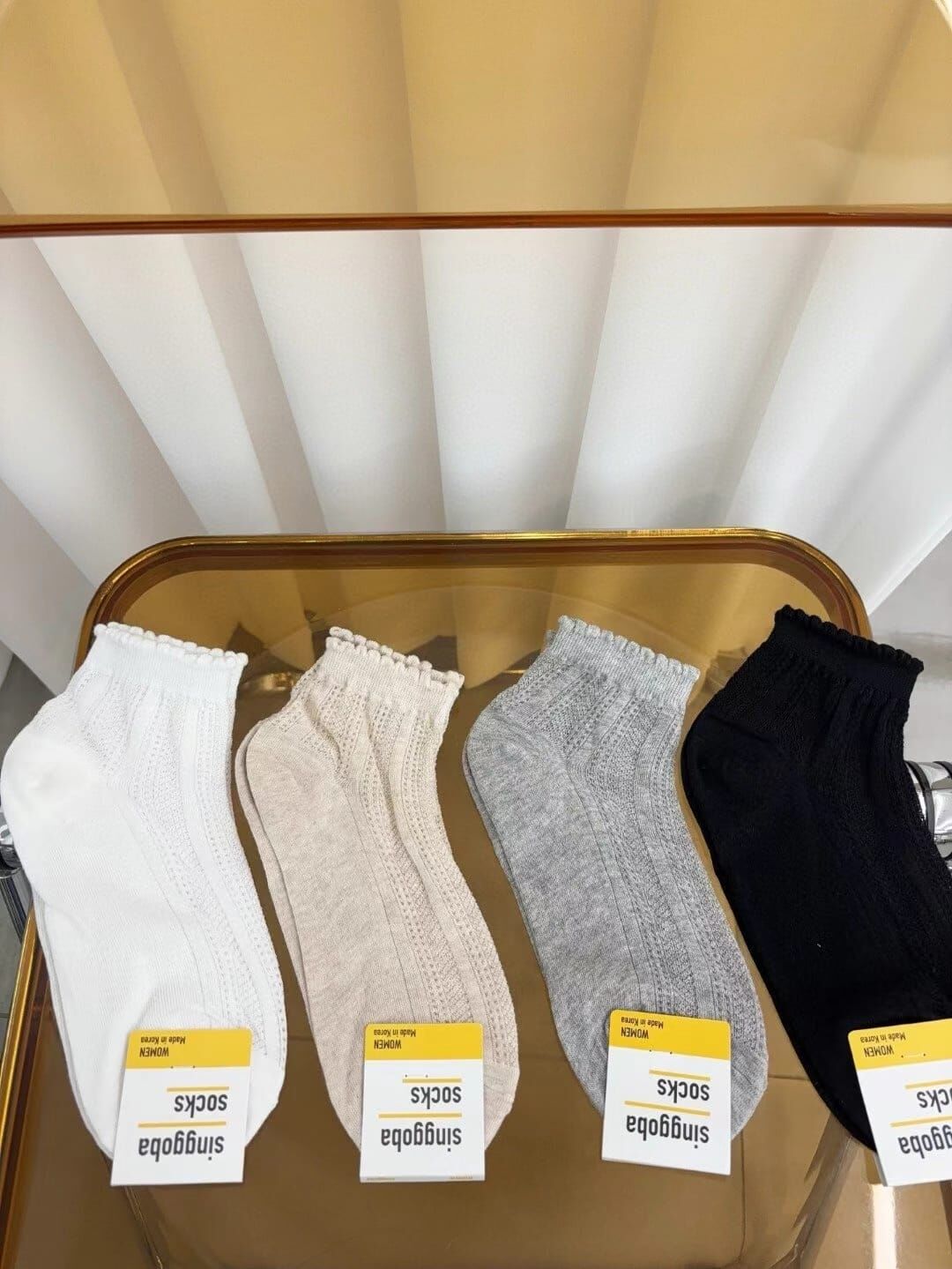 CT4457 花邊織紋短版踝襪 (任選5對$75 / 任選10對$138)