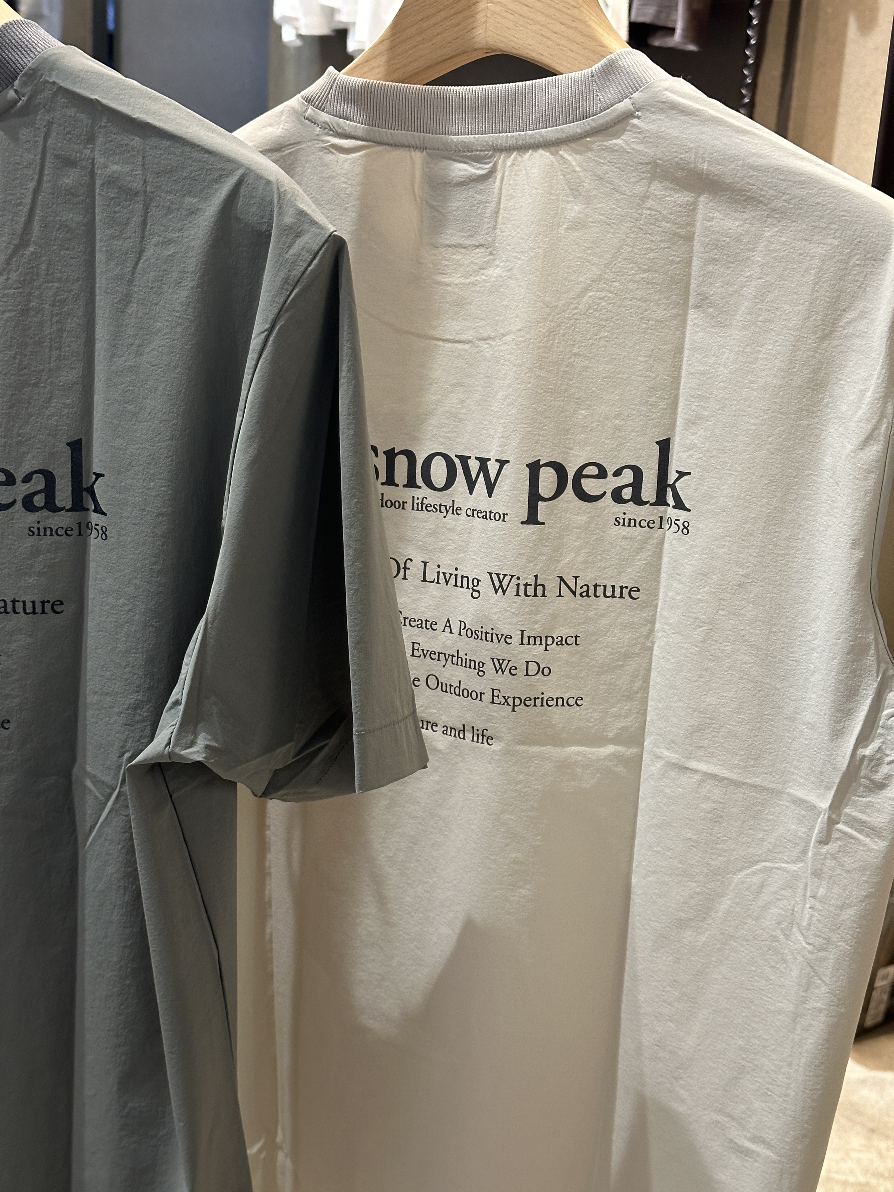 【現貨】snow peak Thin Tech Basic Short Sleeve T-shirt  尼龍文字標語短tee S25MUSTS31 S24MUSTS31