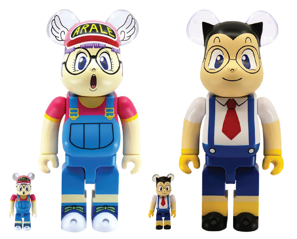 BEARBRICK  IQ博士 小雲 & 小寶寶 DR. SLUMP 100% & 400% SET OF 2