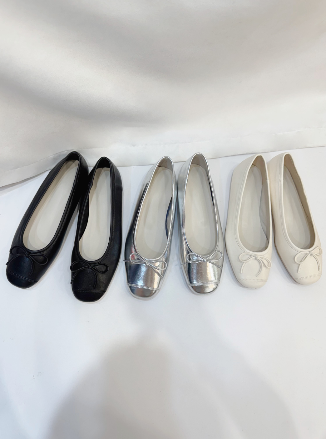 軟料蝴蝶結娃娃鞋