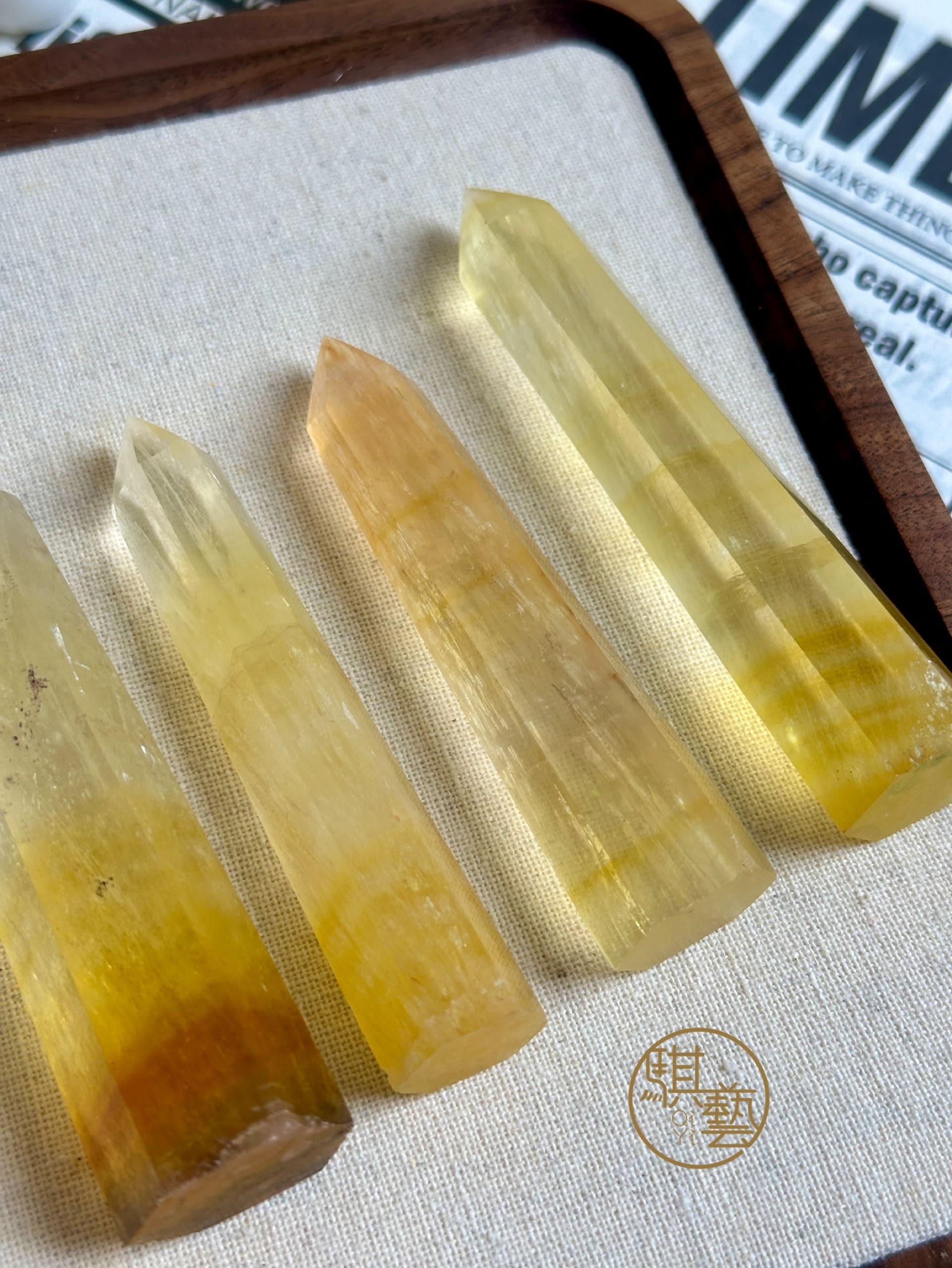 黃螢石柱｜智慧聚焦・強化邏輯與創造力