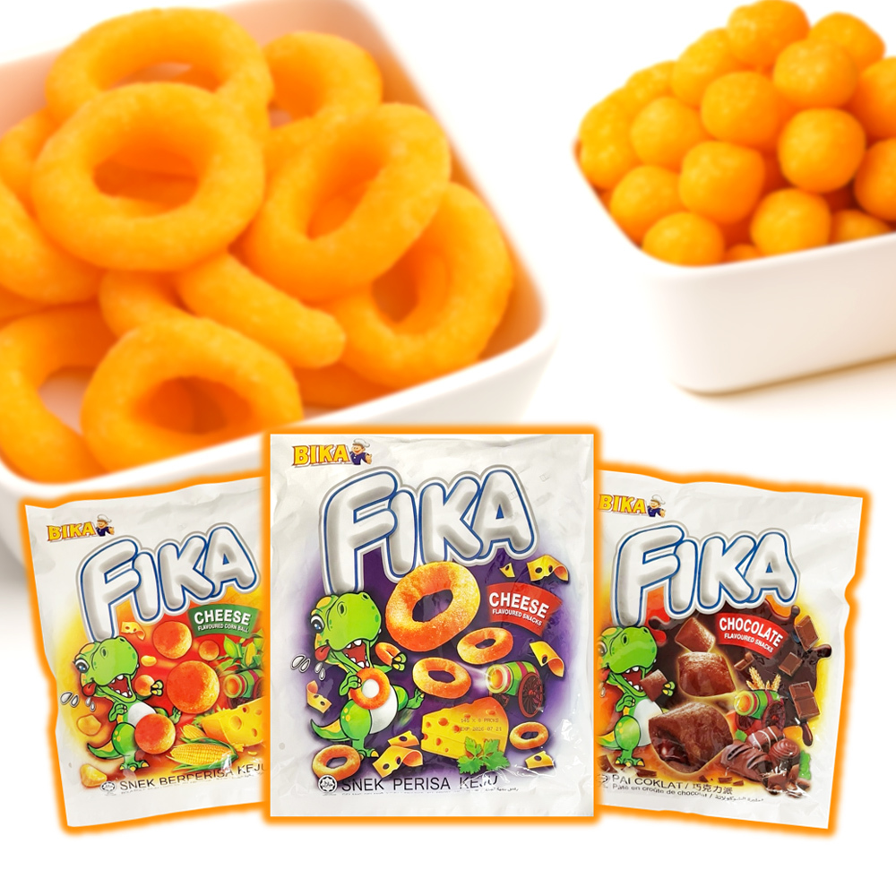 馬來西亞 BIKA FIKA 家庭號 零食三巨頭 起司球 / 起司圈 / 巧克力派