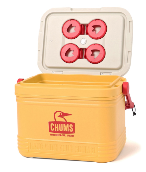 CHUMS Camper Cooler 18L – Yellow | Japanese-Style Outdoor Ice Chest / Cooler Box for Camping & Picnic (JUN25)