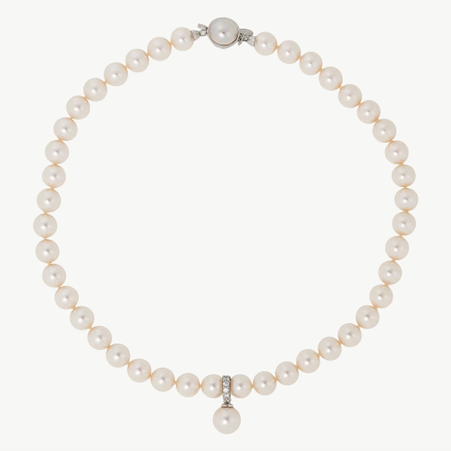 1MJ0613-108 MAJORICA 10mm Pearl Necklace Lilit White #09537.01.2.N45.032.1 (A-EU-E)