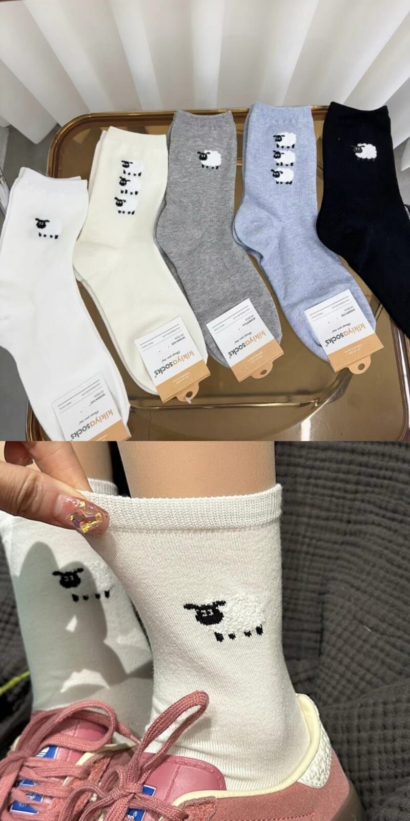 CT4484 小羊長款女裝襪 (任選5對$75 / 任選10對$138)