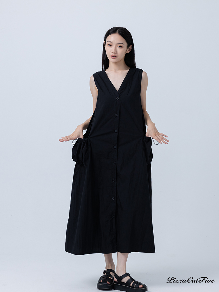 [SALE]口袋排扣造型洋裝/背心 ThePeacePiece TPP252486022