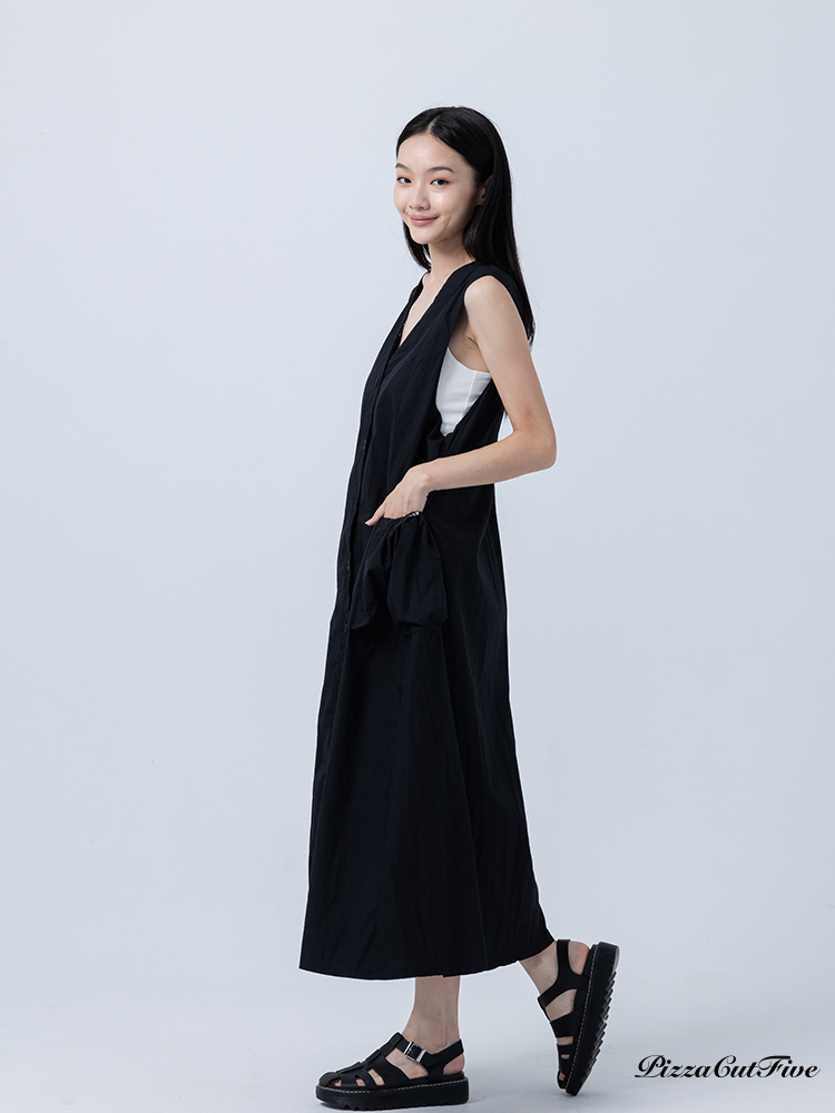 [SALE]口袋排扣造型洋裝/背心 ThePeacePiece TPP252486022