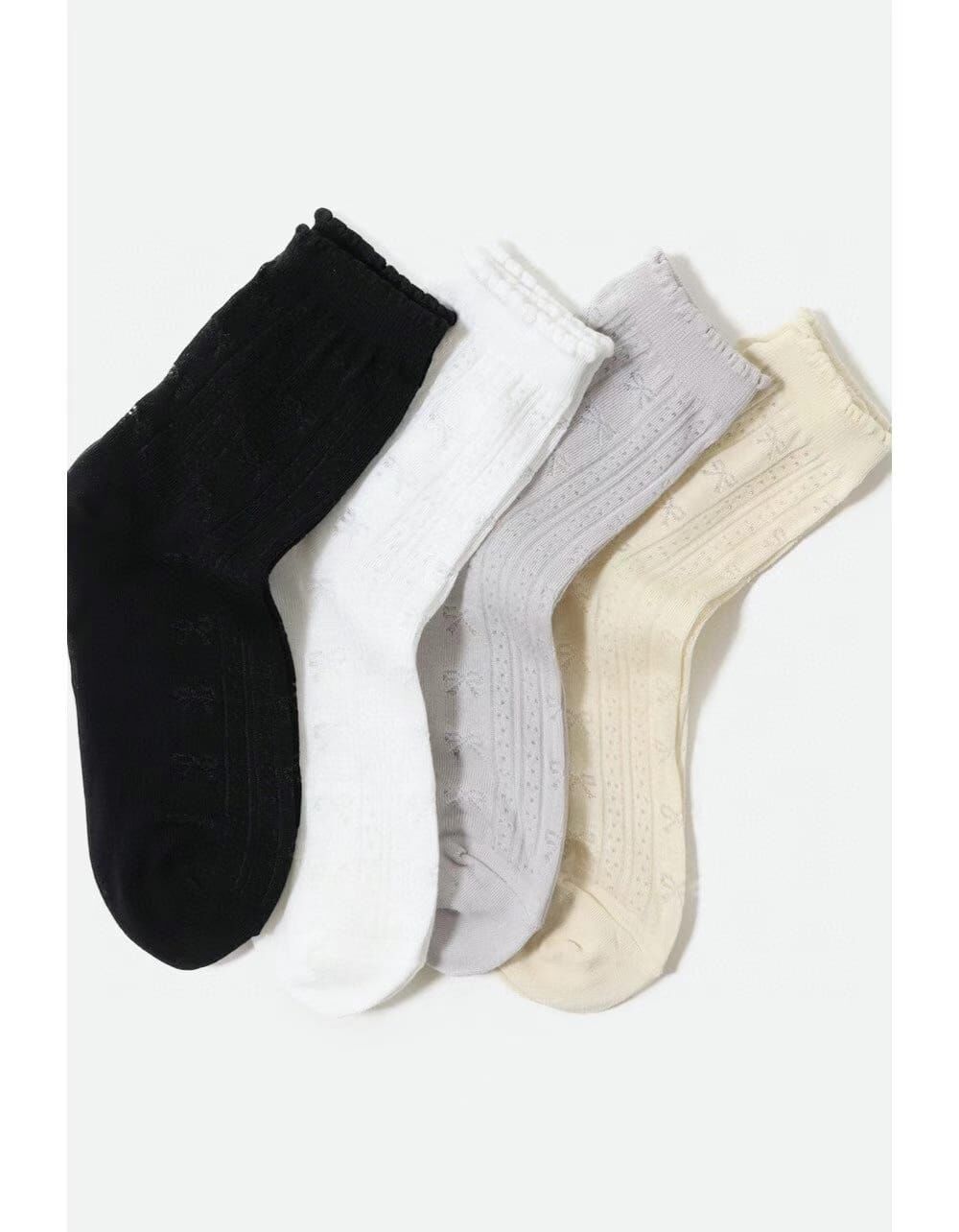 CT4491 垂直小蝴蝶結長款女裝襪 (任選5對$75 / 任選10對$138)