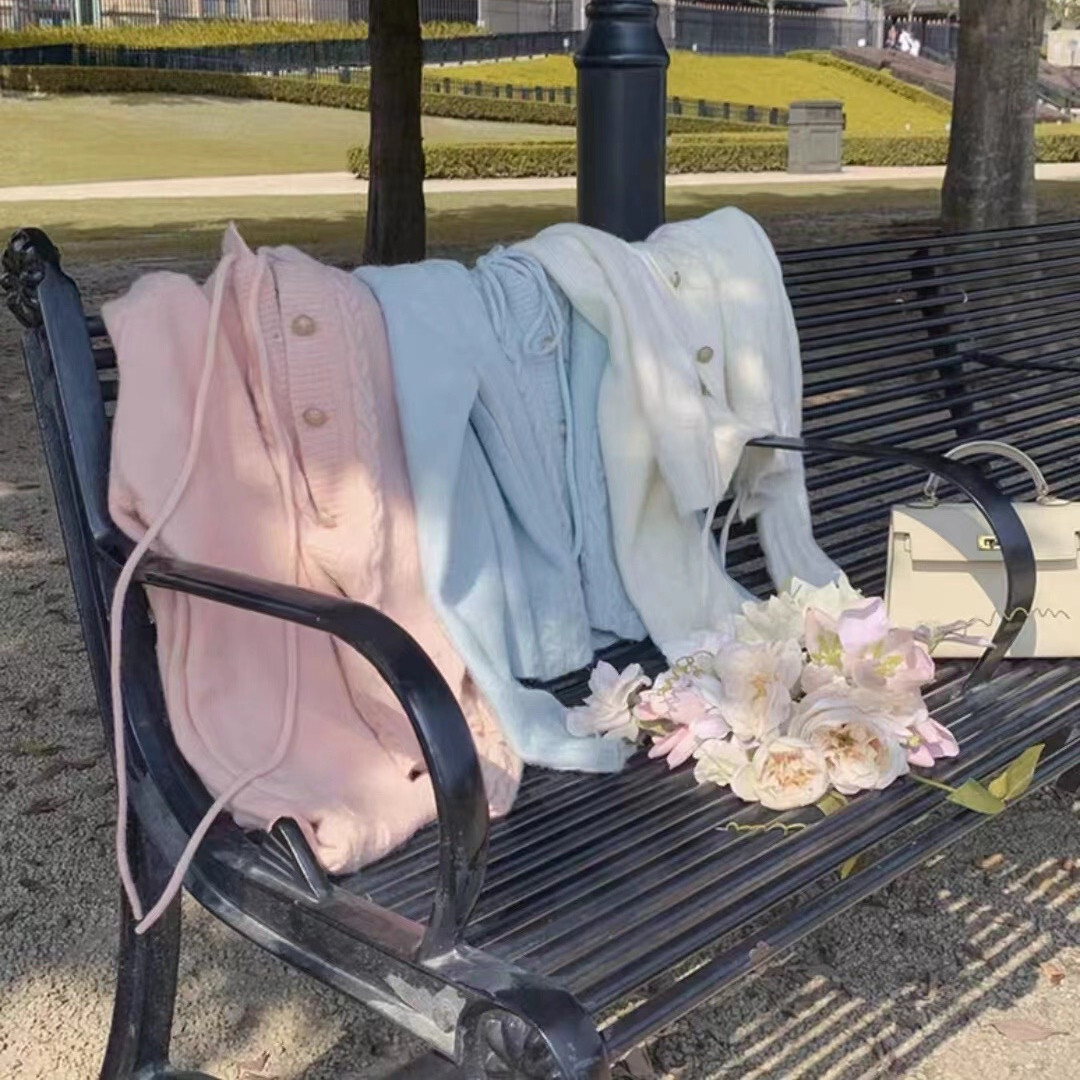 Japanese Style Fresh Cable Knit Cardigan