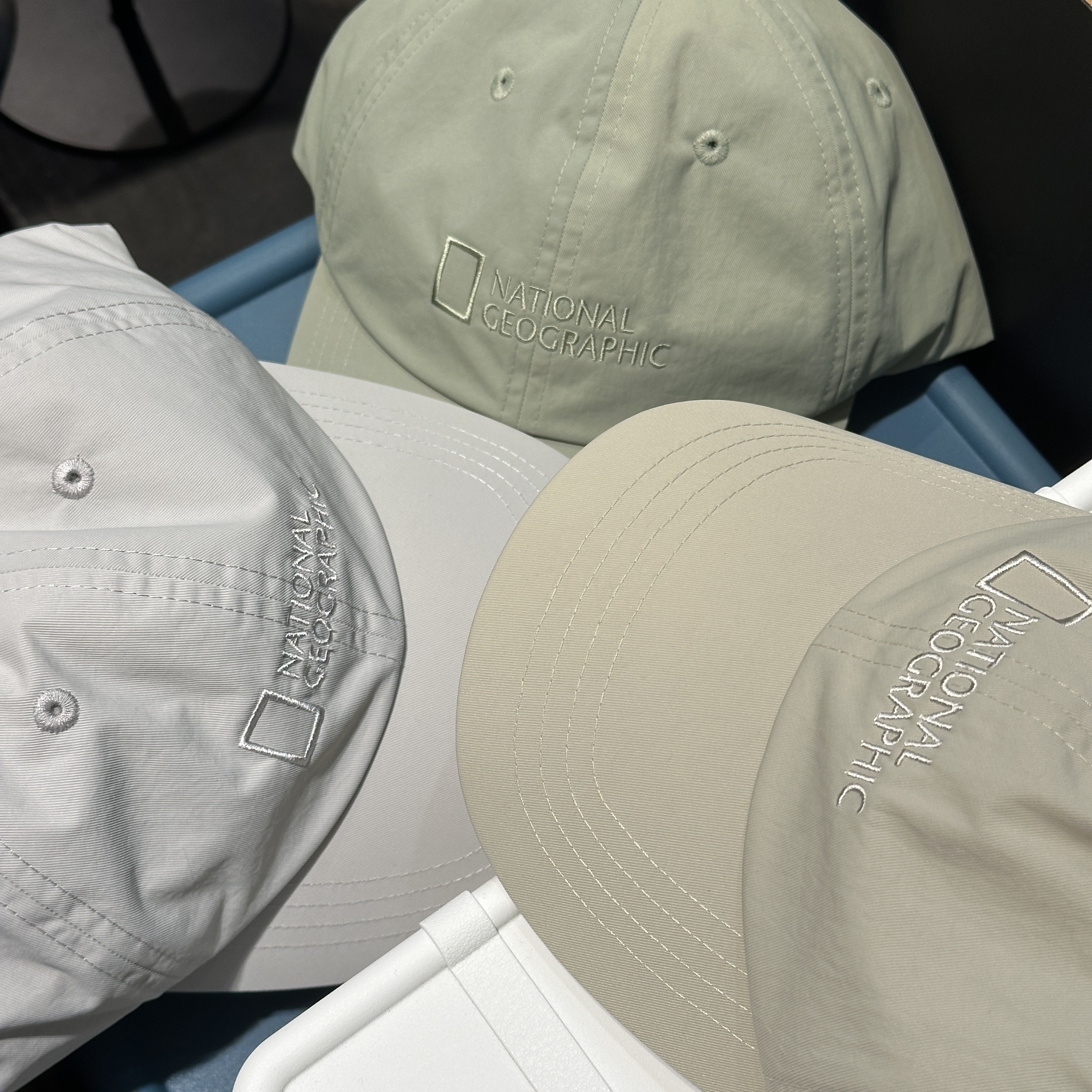 【現貨】NATIONAL GEOGRAPHIC 國家地理 ADELIE 刺繡 LOGO 尼龍 老帽 棒球帽 N255AHA040