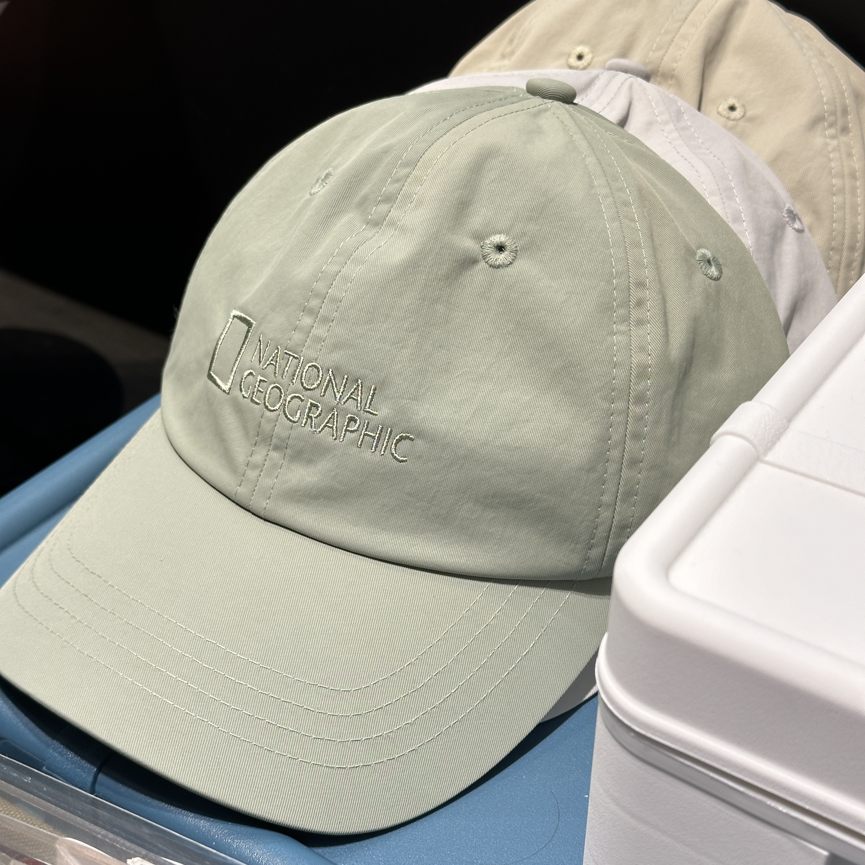 【現貨】NATIONAL GEOGRAPHIC 國家地理 ADELIE 刺繡 LOGO 尼龍 老帽 棒球帽 N255AHA040