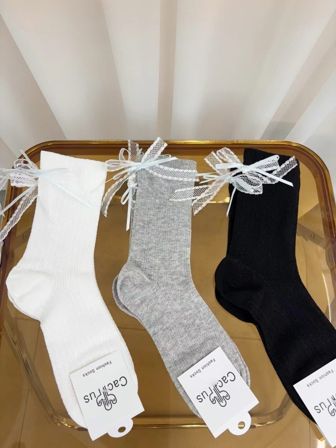 CT44114 🌵蕾絲縫製蝴蝶結  (任選2對$68 / 任選4對$128)