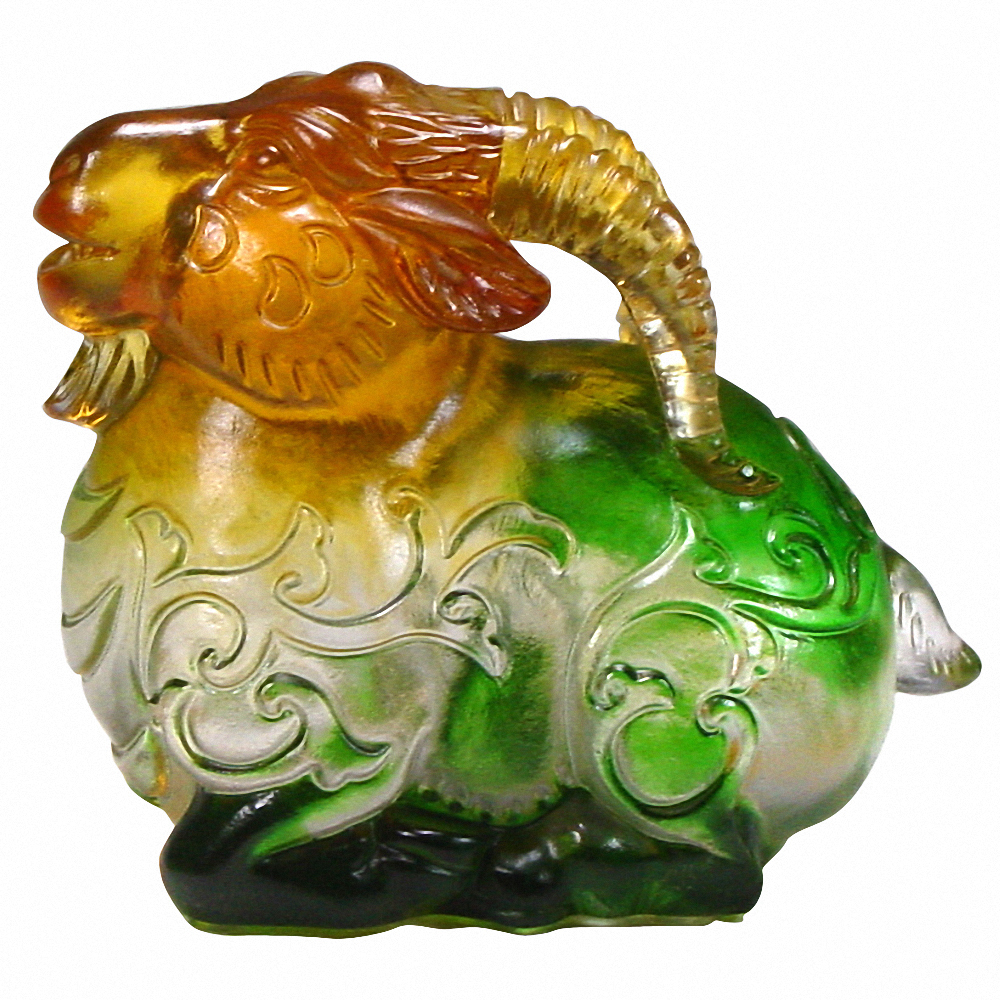 琉璃文鎮擺飾｜洋洋得意 瑞氣盈門開運首選