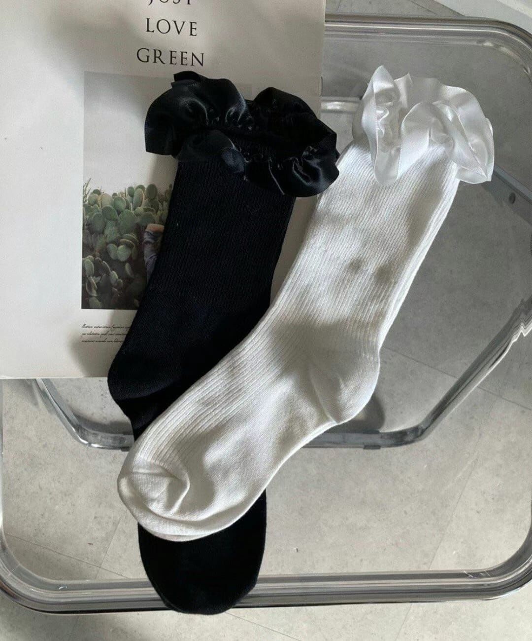 CT44118 🌵爆款花苞邊女襪 (任選2對$68 / 任選4對$128)