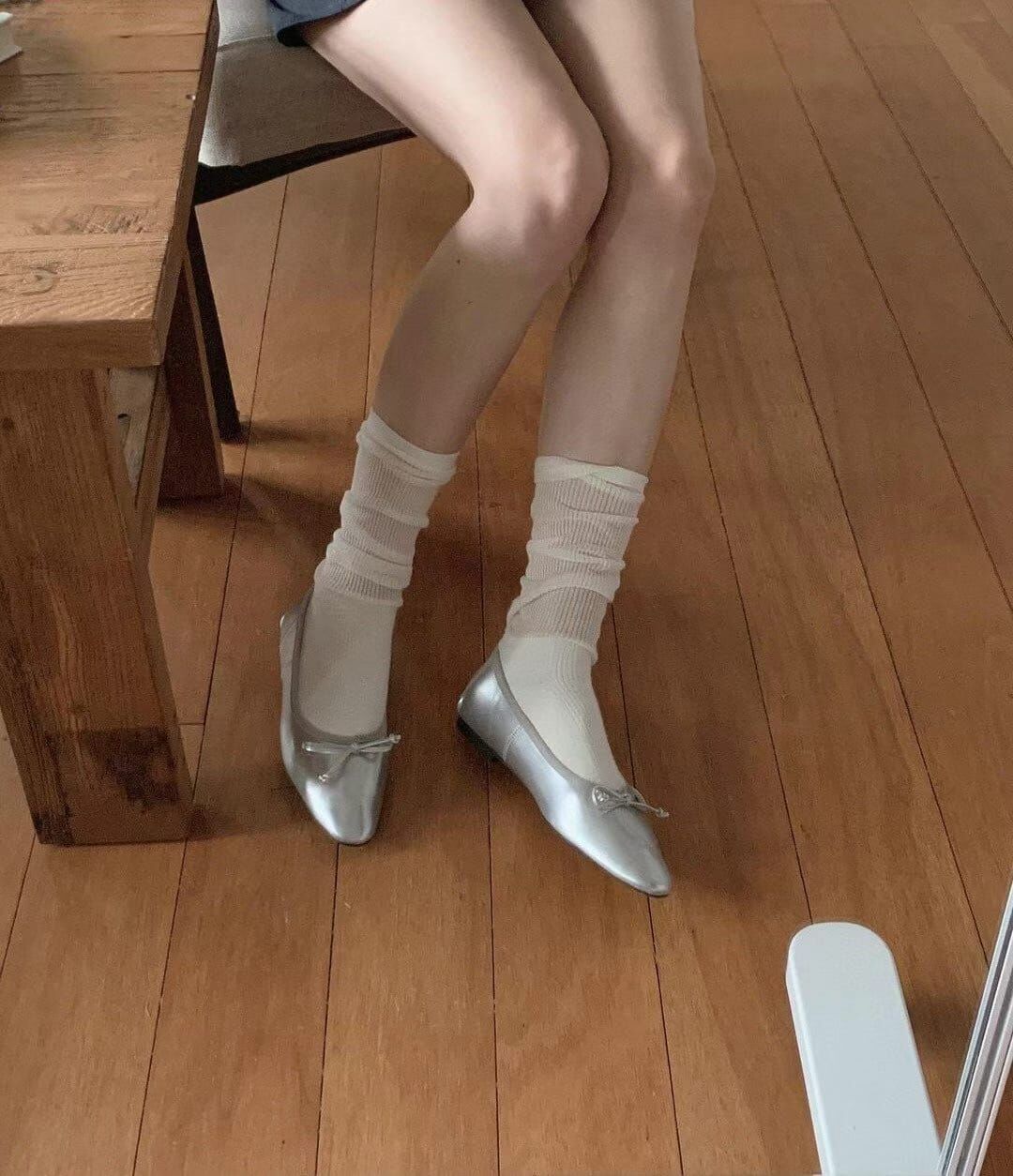 CT44121 💚爆炸시스루小腿堆堆襪 (任選2對$68 / 任選4對$128)