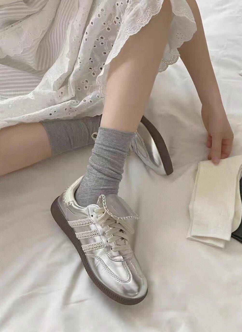 CT44131 🌵涼感素色條紋薄襪 (任選2對$48 / 任選5對$90)