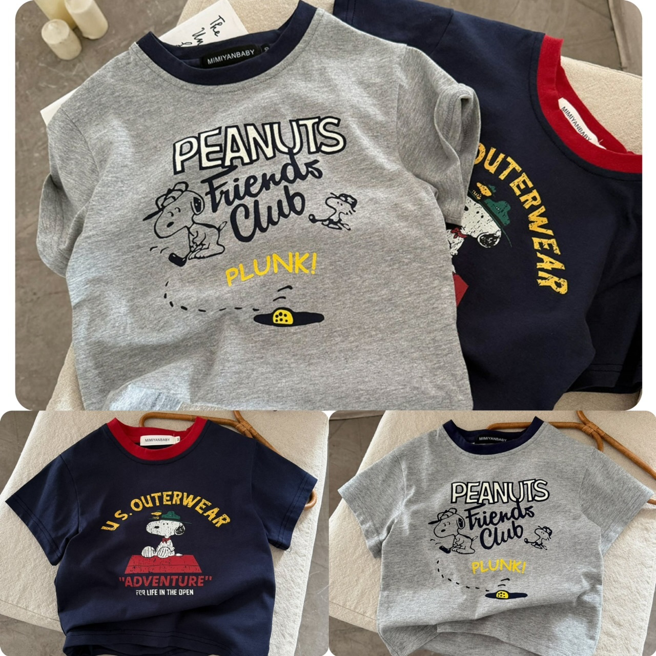 兒童Snoopy印花短袖Tee -2501329