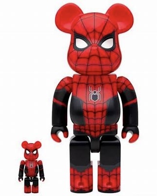 BEARBRICK SPIDER-MAN UPGRADED SUIT 100% & 400%