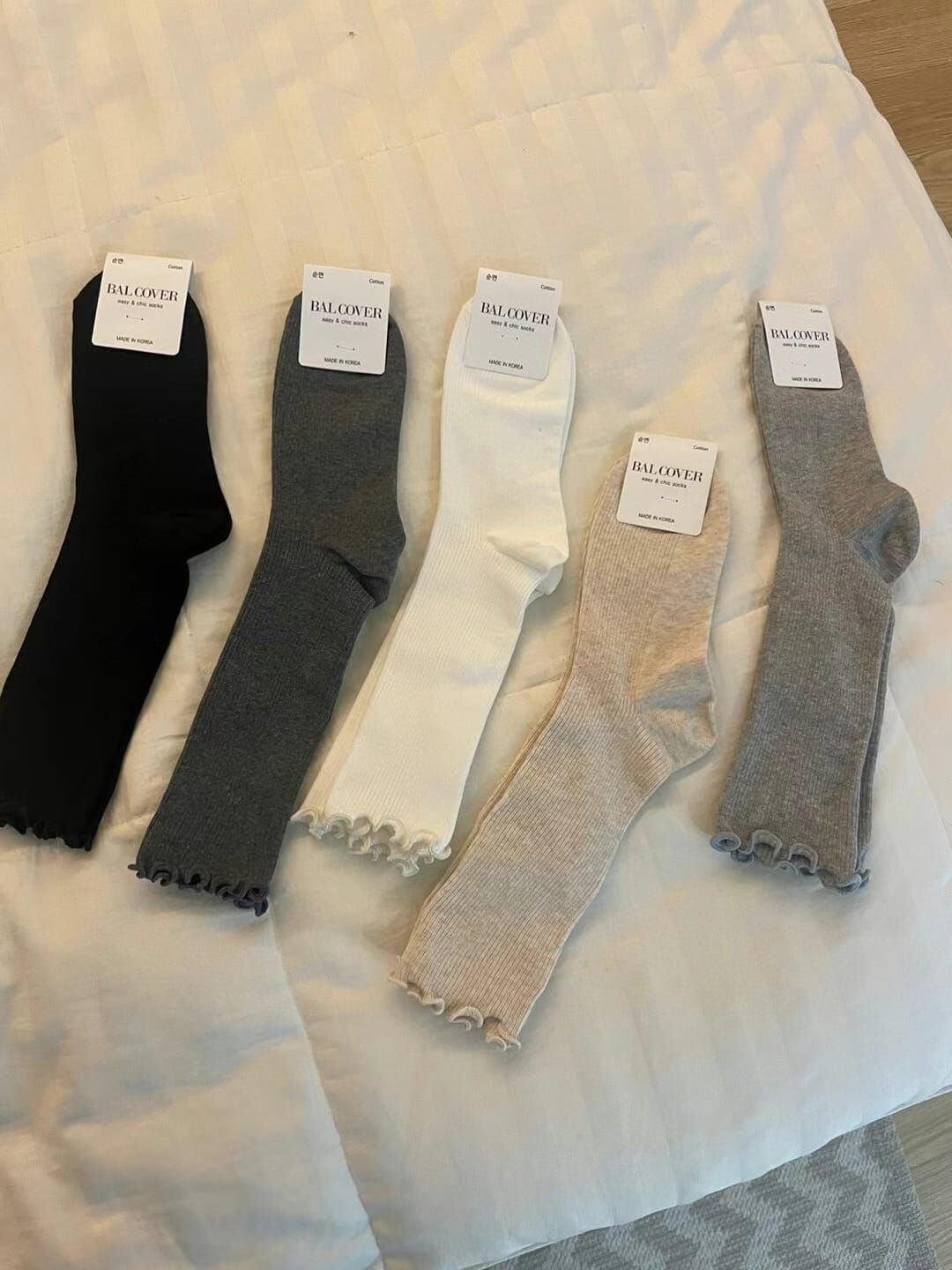 CT44138 🔥爆款木耳捲邊小腿堆堆襪 (任選2對$48 / 任選5對$90)