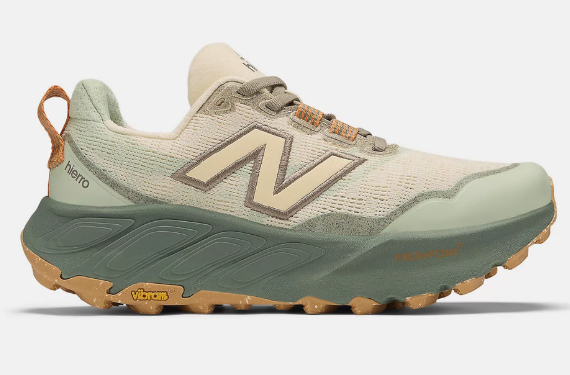 New Balance Women’s Fresh Foam X Hierro v9 – Green/White | Cushioned Trail Running Shoes with Grip & Support for Outdoor Terrain (JUN25)