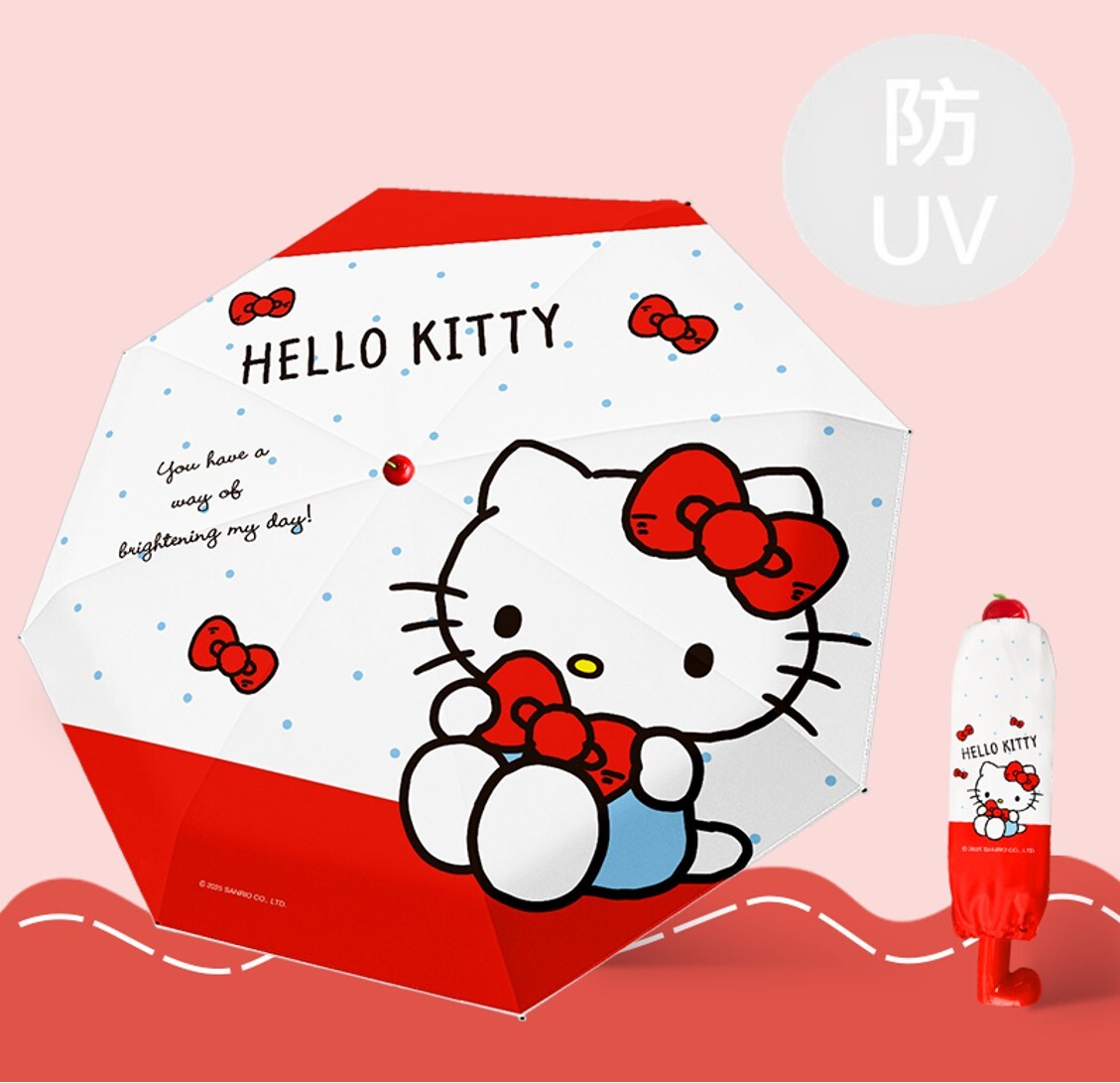 HELLO KITTY 8骨防曬縮骨遮| 雨傘