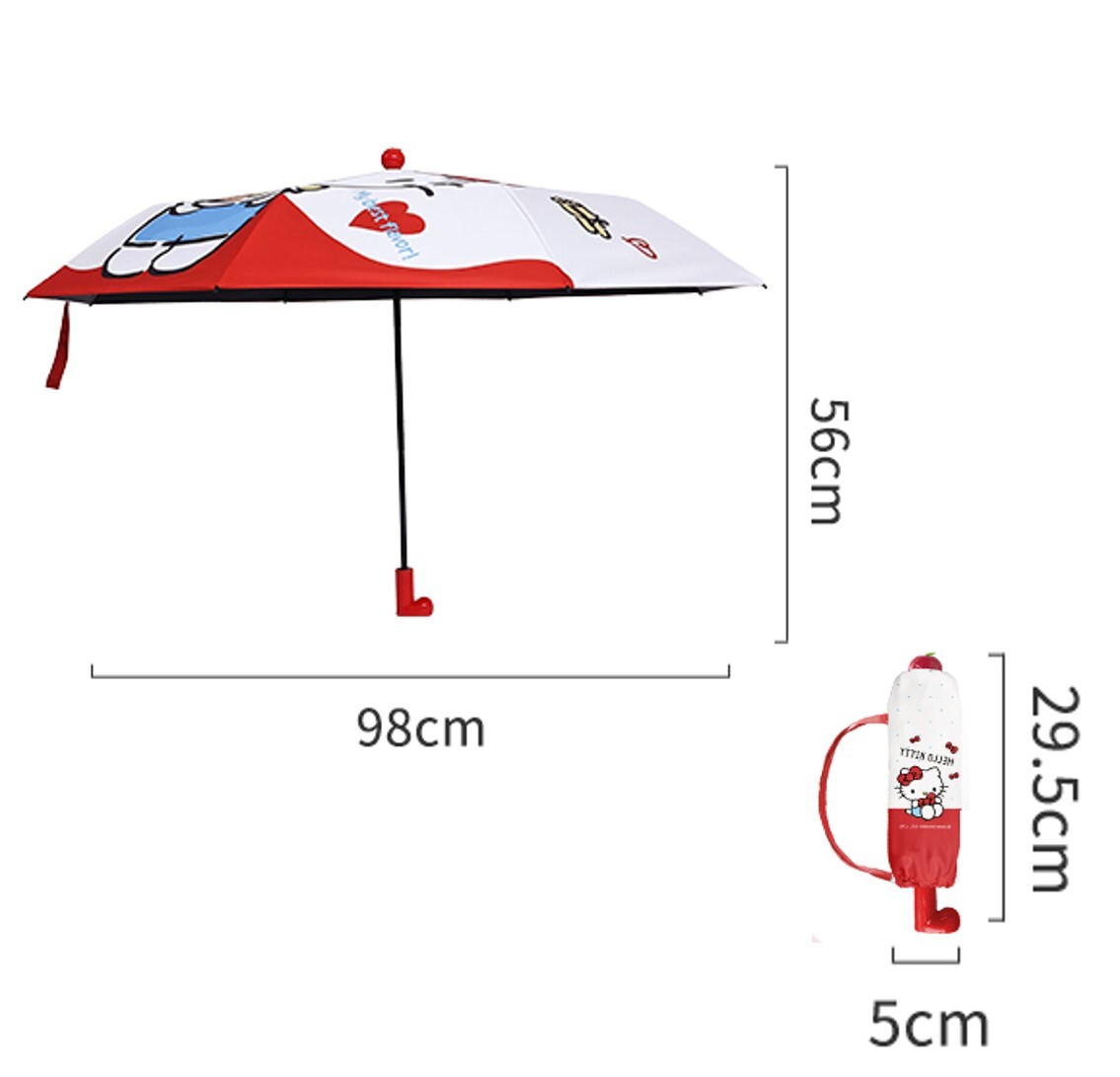 HELLO KITTY 8骨防曬縮骨遮| 雨傘