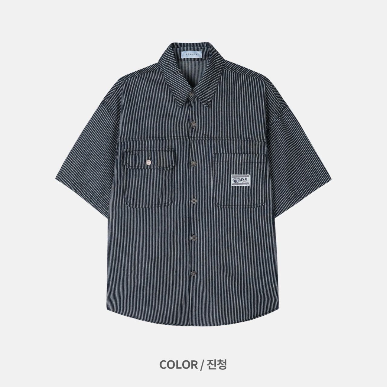 直間短袖恤衫 REMAIN-021S