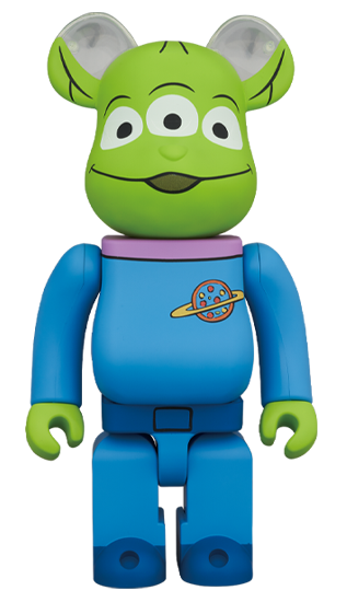 BEARBRICK TOY STORY ALIEN 三眼仔 1000％