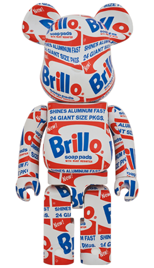 BEARBRICK ANDY WARHOL "Brillo" 1000％