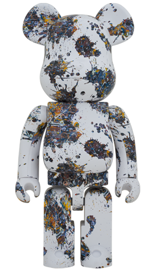 BEARBRICK JACKSON POLLOCK STUDIO (SPLASH) 1000%