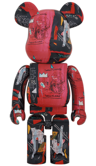 BEARBRICK ANDY WARHOL × JEAN-MICHEL BASQUIAT #1 1000%