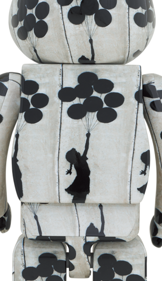 BEARBRICK FLYING BALLOONS GIRL 1000%