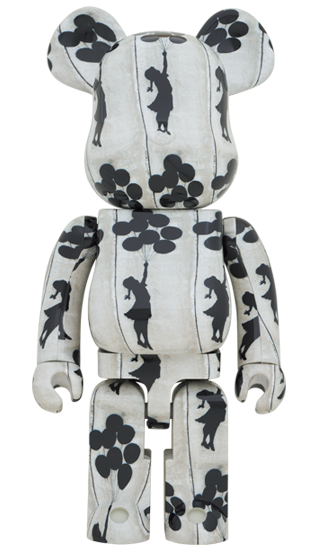 BEARBRICK FLYING BALLOONS GIRL 1000%