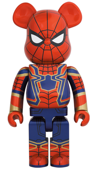 BEARBRICK AVENGERS ENDGAME IRON SPIDER 1000%