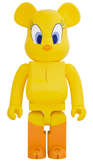 BEARBRICK LOONEY TUNES TWEETY 1000%