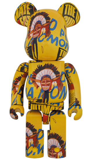 BEARBRICK ANDY WARHOL × JEAN-MICHEL BASQUIAT #3 1000%