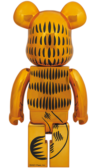 BEARBRICK GARFIELD GOLD CHROME Ver. 1000%