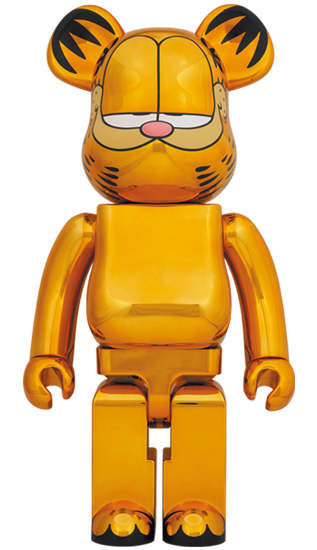 BEARBRICK GARFIELD GOLD CHROME Ver. 1000%