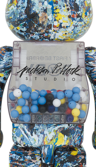 BEARBRICK MY FIRST BABY x JACKSON POLLOCK STUDIO Ver. 1000%