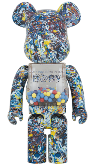 BEARBRICK MY FIRST BABY x JACKSON POLLOCK STUDIO Ver. 1000%