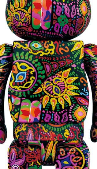 BEARBRICK PSYCHEDELIC PAISLEY 1000%