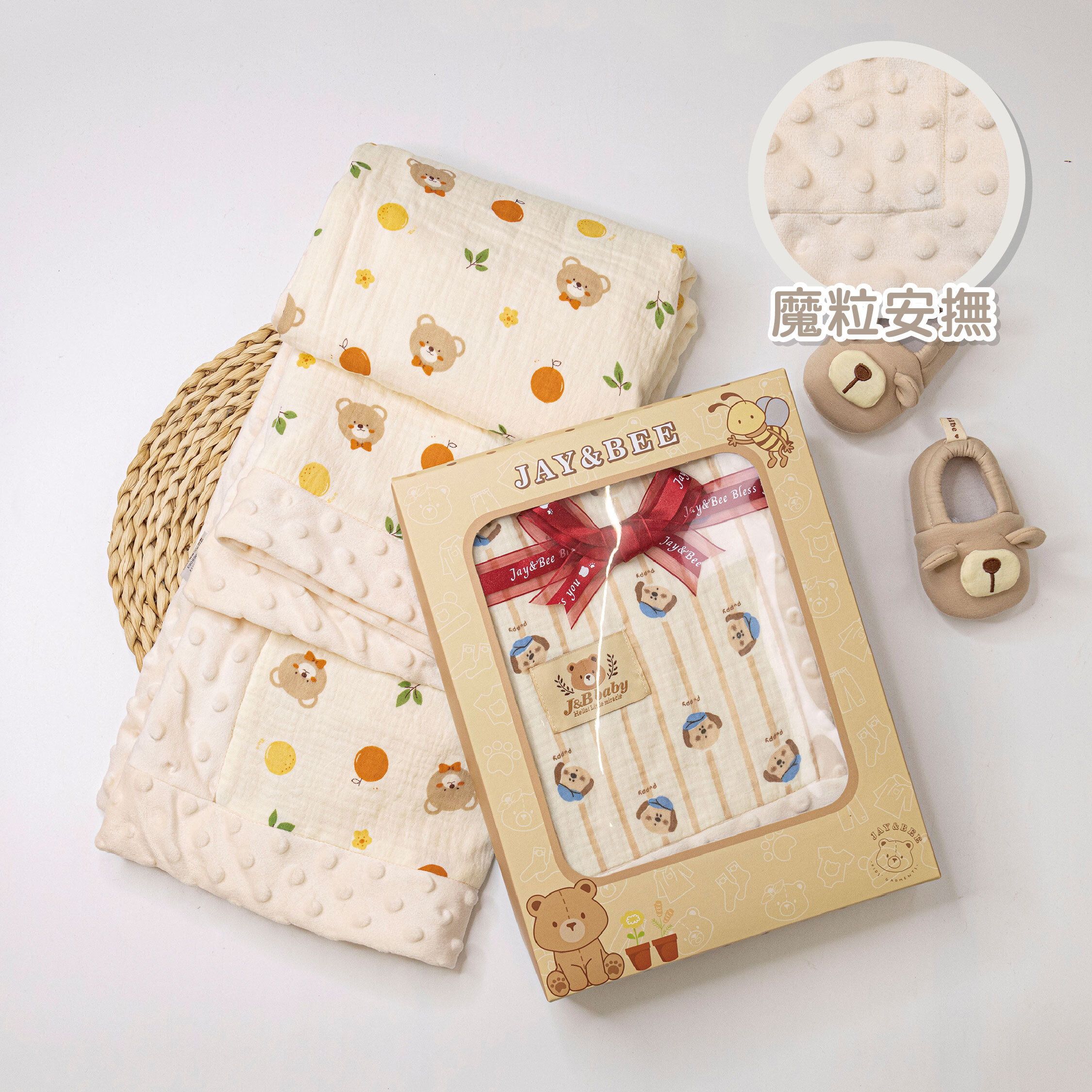 【JB0461】MIT軟萌動物純棉魔粒舒眠毯＊四款