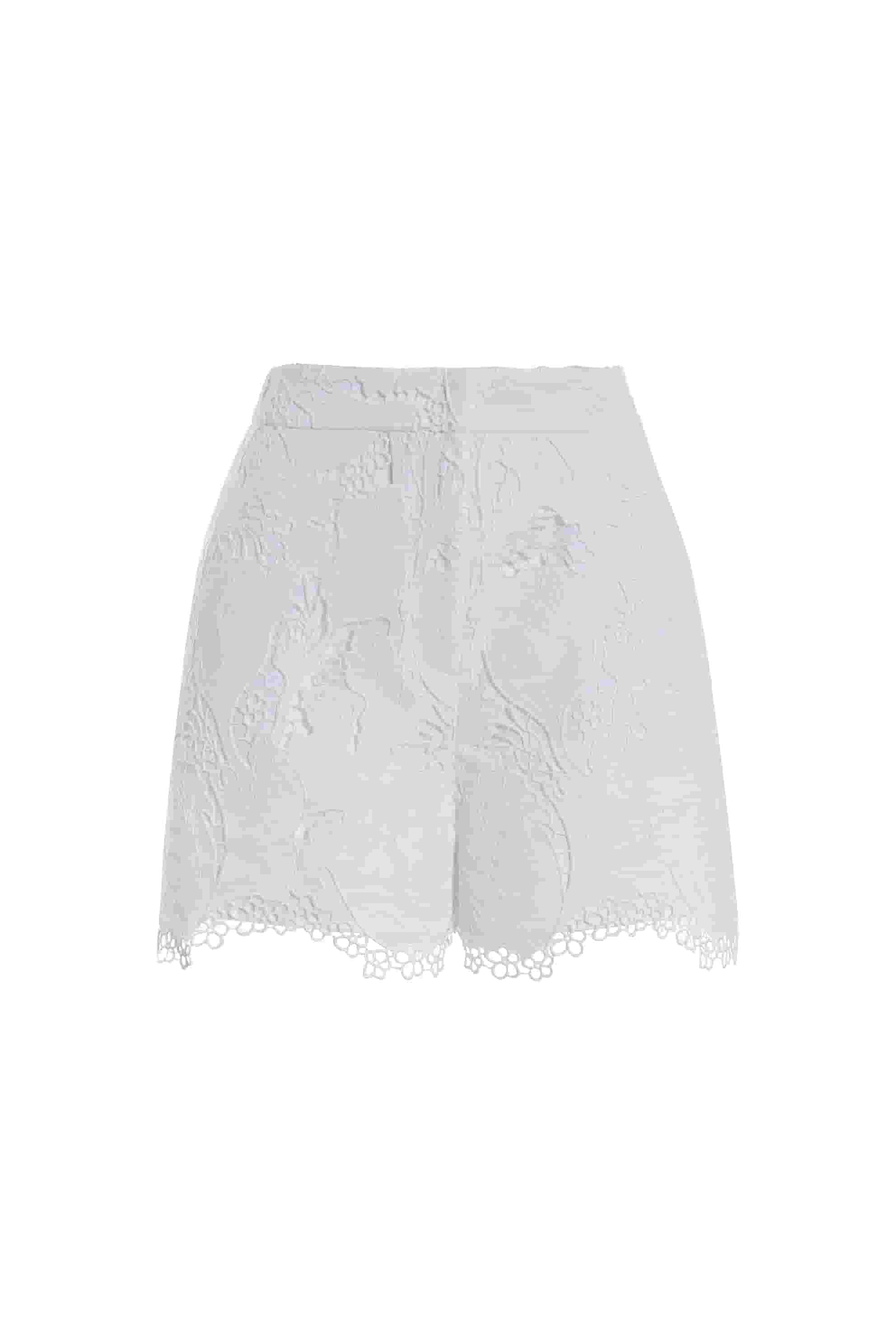 BC1EB055B1 法式生活蕾絲刺繡短褲