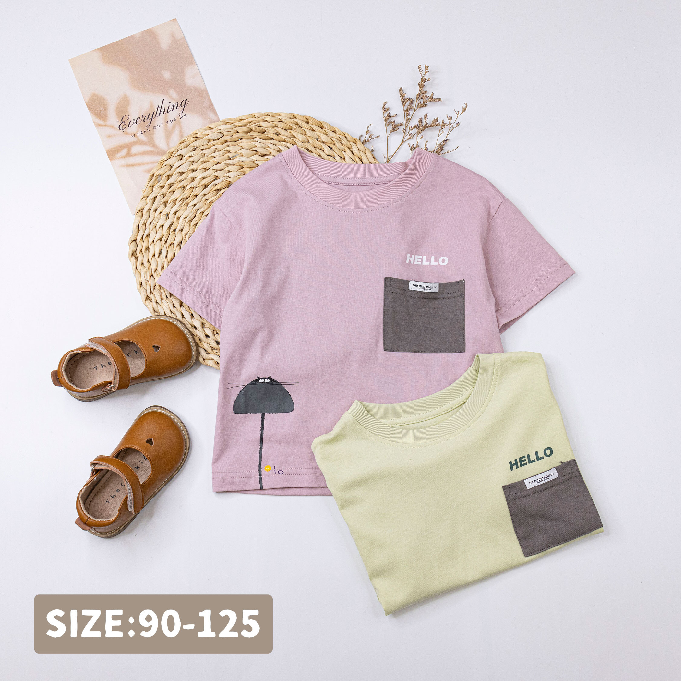 小怪獸雨傘舒適質感上衣/短T＊二色 (H50677)