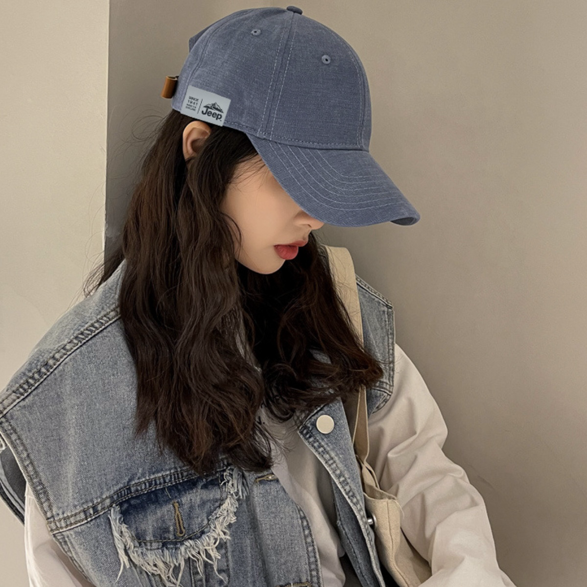 Jeep 吉普 復古側面貼布 可調節後扣 棒球帽 遮陽帽 小臉帽 素面老帽 5種配色
