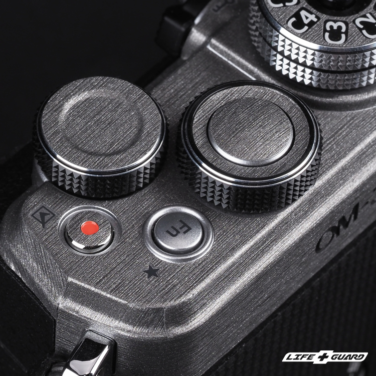 LIFE+GUARD OM SYSTEM OM-3 相機貼膜按鍵特寫展示圖