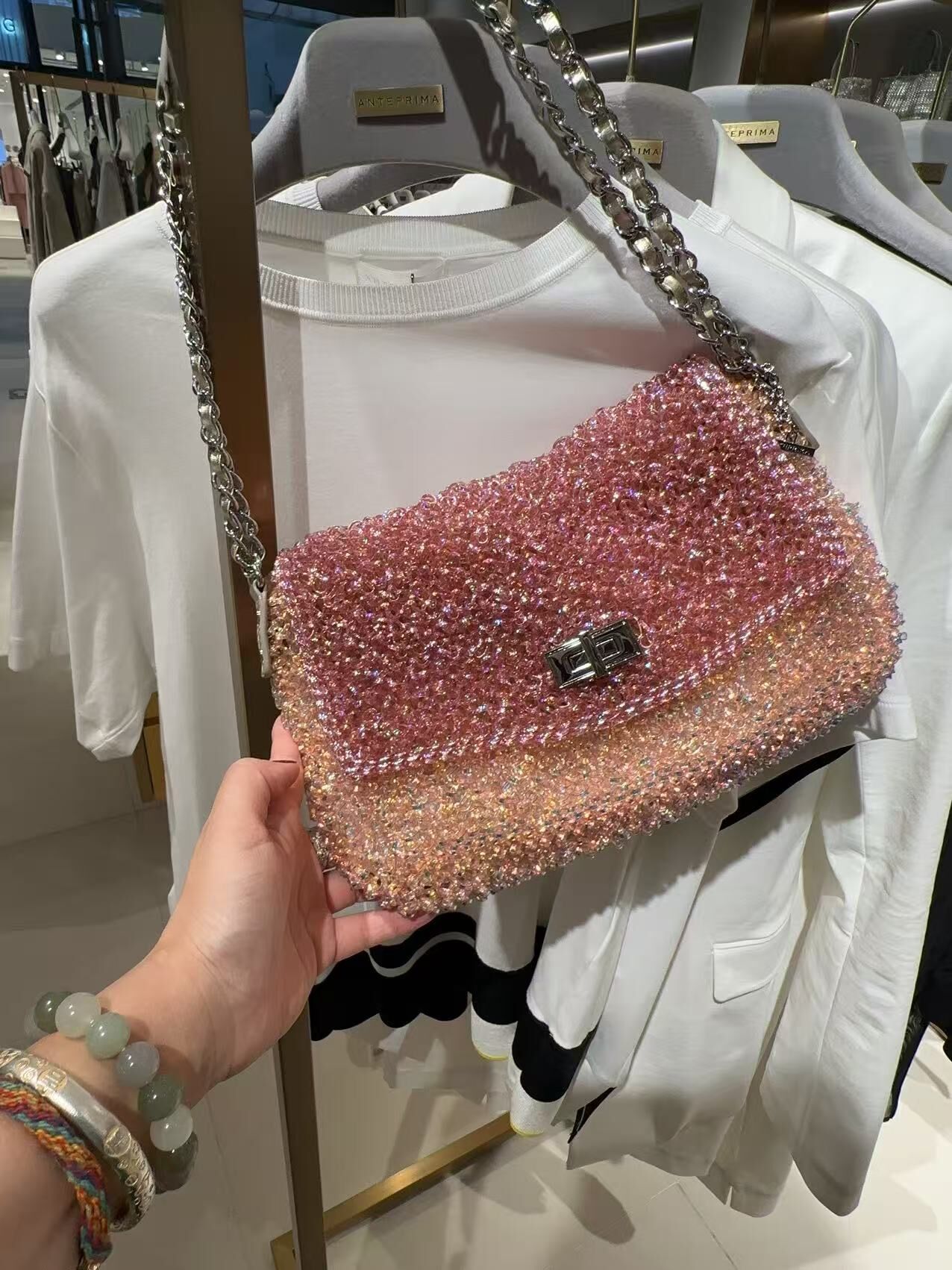 16/6 Anteprima Outlet Sale 草莓拼粉橙則孭袋