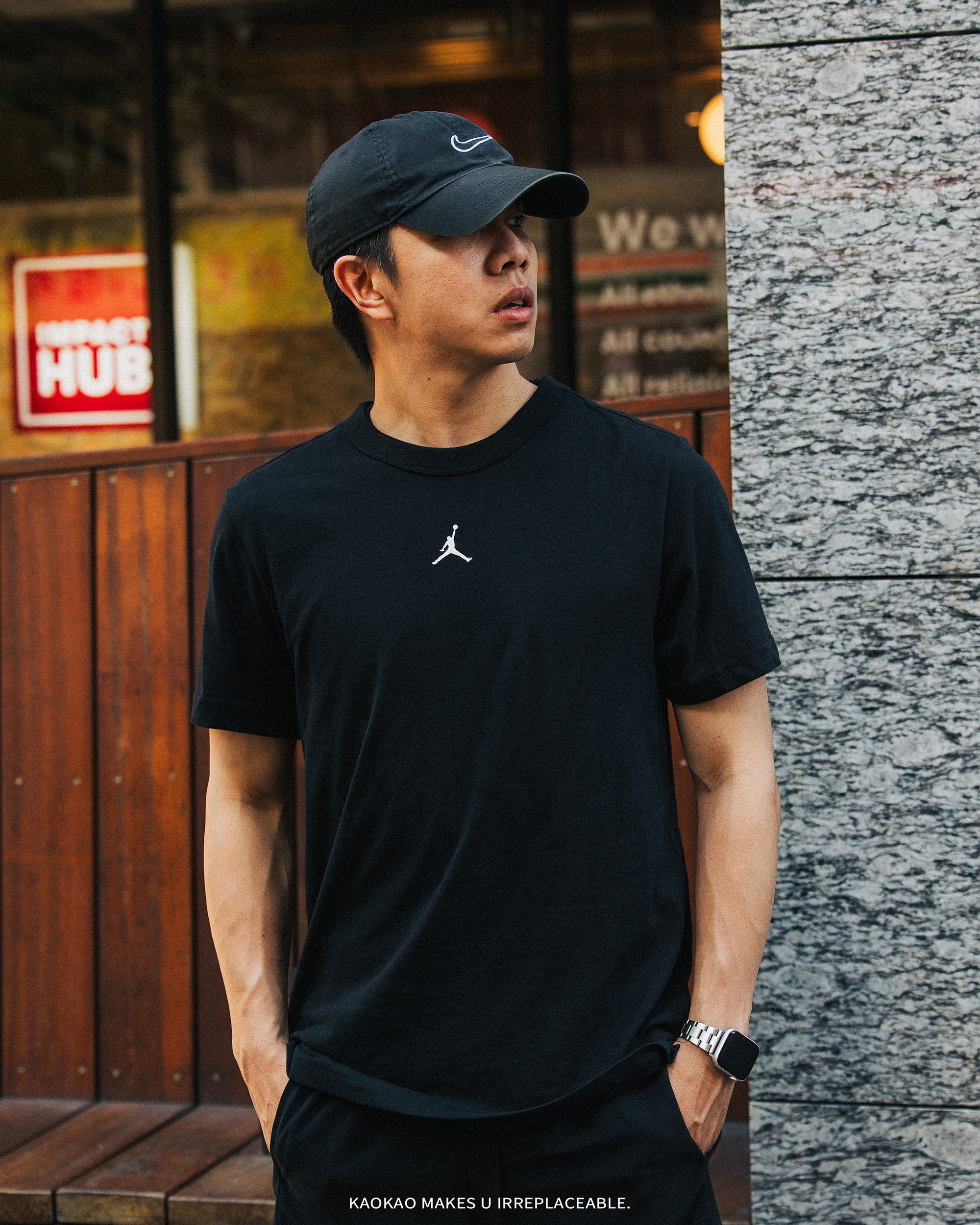 JORDAN DRI-FIT 快速排汗 領口強化 訓練休閒 短T 黑【FN5830-010/100】